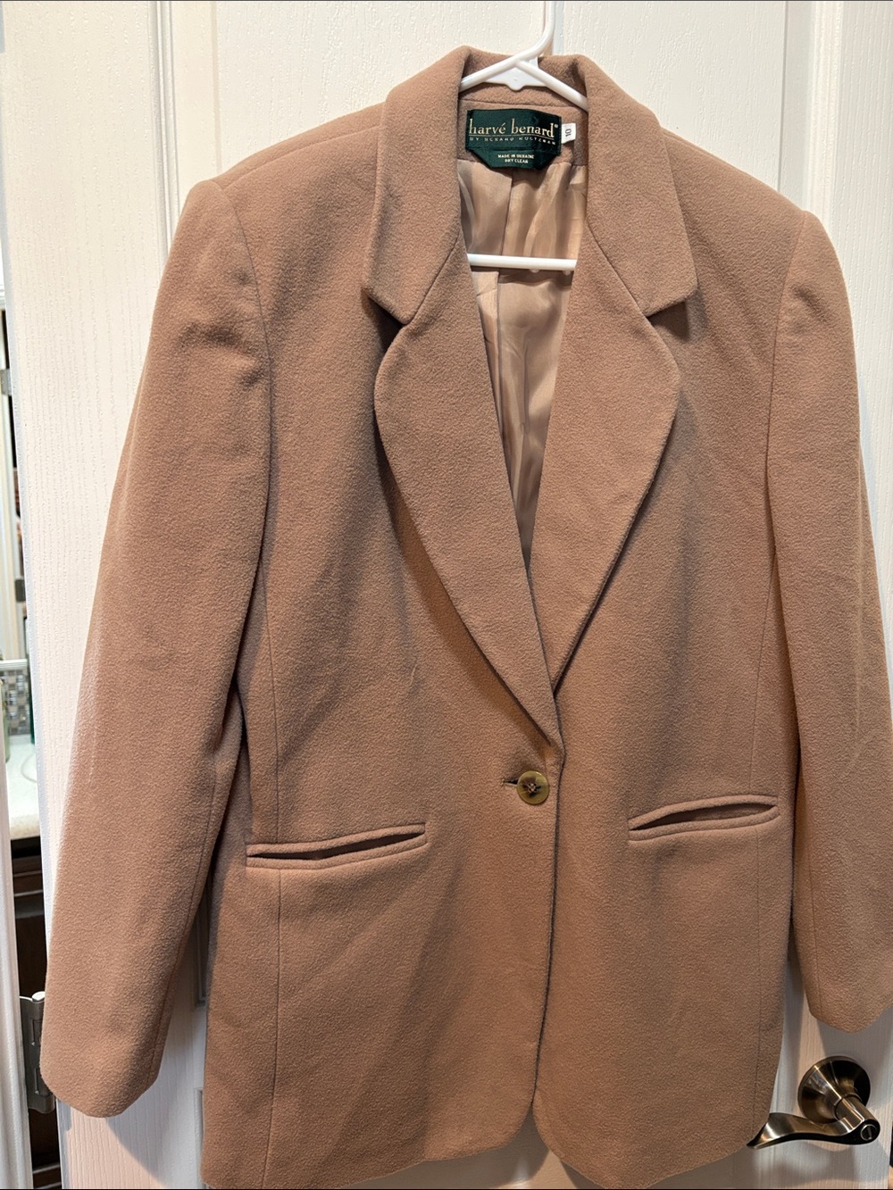 Harve Benard Women's Single-Button Blazer in Dusty Taupe